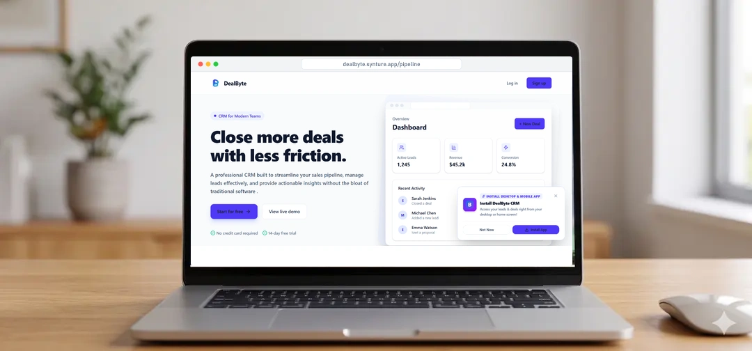 DealByte Sales CRM
